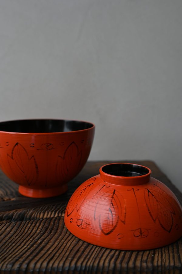 輪島塗剣牡丹文吸物椀 - 画像 (5)