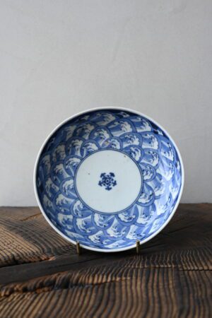 古伊万里波濤文五寸皿